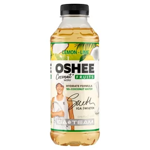 Oshee Coconut Water + Fruits Napój niegazowany cytryna-limonka 555 ml - Napoje energetyczne i izotoniczne - miniaturka - grafika 1