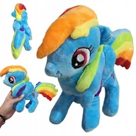 Maskotki i pluszaki - Maskotka Niebieski Kucyk Rainbow Dash JEDNOROŻEC PLUSZAK KONIK PONY 20 cm - miniaturka - grafika 1