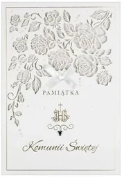 Kartka Karnet - Pamiątka Pierwszej Komunii Świętej. - Dewocjonalia - miniaturka - grafika 1