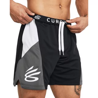 Spodnie sportowe męskie - Męskie spodenki do koszykówki Under Armour Curry Splash Short - czarne - UNDER ARMOUR - grafika 1