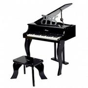 Instrumenty muzyczne dla dzieci - HaPe Czarny fortepian Grand Happy E0320 - miniaturka - grafika 1