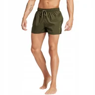 Spodenki męskie - Spodenki kąpielowe męskie adidas Essentials Logo oliwkowe IX7566 M - miniaturka - grafika 1