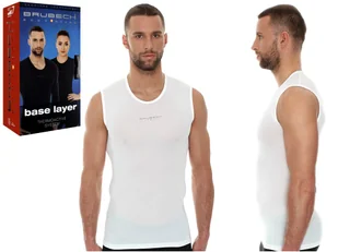 BRUBECK koszulka BEZRĘKAWNIK potówka SL10100 - S - Koszulki męskie - miniaturka - grafika 1