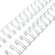 Okładki do laminatorów i bindownic - GRZBIET DRUTOWY do bindowania 7/8" biały - miniaturka - grafika 1
