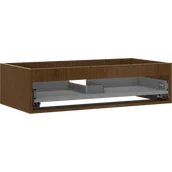 Szafki łazienkowe - Mexen Box-A korpus szafki podumywalkowej 90 cm, 1 szuflada, orzech - 91AX0-0900-235-1-86 - miniaturka - grafika 1