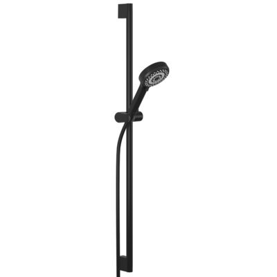 Zestaw prysznicowy punktowy natynkowy KLUDI Dive S 1S 6891039-00 Czarny mat