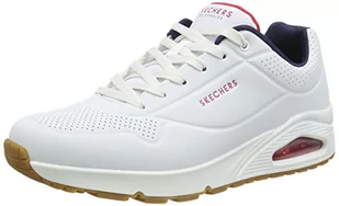 Skechers Uno Stand on Air, Trampki męskie, White Durabuck Navy Red Trim Wnvr, 41.5 EU - Trampki męskie - miniaturka - grafika 1