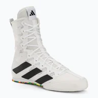 Pozostałe akcesoria do sportów walki - Buty bokserskie adidas Box Hog 4 cloud white/core black/cloud white - miniaturka - grafika 1