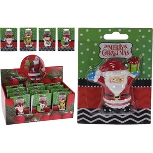 Figurka świąteczna z magnesem 6,5 cm mix - Ozdoby bożonarodzeniowe - miniaturka - grafika 1