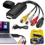 Kable - GRABBER VIDEO EASYCAP USB ZGRYWANIE Z KASET WIDEO VHS KAMER PC AV CHINCH - miniaturka - grafika 1