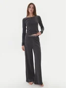 Piżamy damskie - Tommy Hilfiger Spodnie piżamowe UW0UW06230 Szary - miniaturka - grafika 1