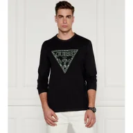 Koszulki męskie - GUESS Longsleeve EMBRO | Regular Fit - miniaturka - grafika 1