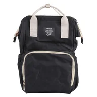 Torby podróżne - Wielofunkcyjna torba na ramię dla mamy i dziecka OSOCE, duża pojemność, lekka i prosta torba podróżna (czarna) Czarny - miniaturka - grafika 1