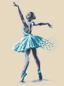 Pasmanteria - Zestaw Do Haftu - Baletnica - Zmysłowe Piękno - miniaturka - grafika 1