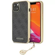 Etui i futerały do telefonów - Guess GUHCP14SGF4GGR iPhone 14 6.1" szary/grey hardcase 4G Charms Collection - miniaturka - grafika 1