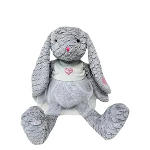 Tulilo, Maskotka Króliczka Rózia, szara, 32 cm - Maskotki i pluszaki - miniaturka - grafika 1