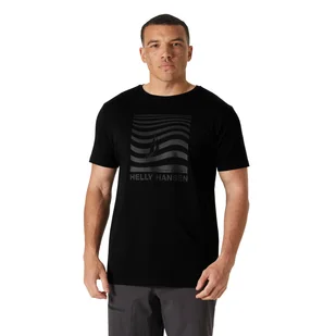 Męska koszulka z krótkim rękawem Helly Hansen Shoreline T-shirt 3.0 black - M - Koszulki męskie - miniaturka - grafika 1