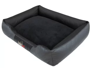 Hobbydog r4ceegra6 łóżko/sofa dla psa/kosz Cesar ze sztucznej skóry, kodura, grafitowa, rozmiar R4, 114 x 84 x 25 cm 5902052047710 - Legowiska dla psów - miniaturka - grafika 1