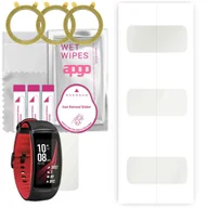 Akcesoria do smartwatchy - 3x Folia hydrożelowa MATOWA do Samsung Galaxy Gear Fit 2 Pro - apgo Smartwatch Hydrogel MATTE Protection Ochrona na ekran smartwatcha - miniaturka - grafika 1