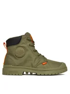 Botki męskie - Palladium Trapery Pampa Sp20 Cuff Wp+ 76835-308-M Zielony - miniaturka - grafika 1