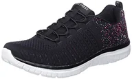 Trampki damskie - Skechers Damskie trampki Virtue, czarne, 3 UK - miniaturka - grafika 1