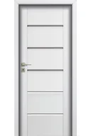 Drzwi wewnętrzne - Pol-Skone Dzwi Wewnętrzne Z Szybą Esto V3S3 Biały - miniaturka - grafika 1