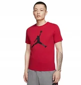 Koszulki męskie - Koszulka męska Nike Air Jordan DA6796-687 T-shirt czerwony r. M - miniaturka - grafika 1