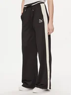 Spodnie sportowe damskie - Puma Spodnie dresowe T7 For The Fanbase 625025 Czarny Relaxed Fit - miniaturka - grafika 1