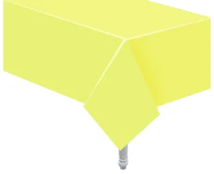 GODAN Obrus papierowy, jasno żółty, 132x183 cm 13620-uniw - Dekoracje i nakrycia stołu na imprezę - miniaturka - grafika 1