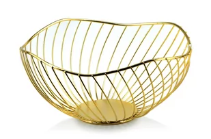 Koszyk dekoracyjny Cedric Gold Wire - Kosze na owoce - miniaturka - grafika 1