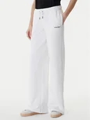 Spodnie sportowe damskie - Guess Jeans Spodnie dresowe W6RB52 K68I4 Biały Regular Fit - miniaturka - grafika 1