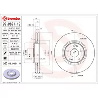 Tarcze hamulcowe - Tarcza hamulcowa BREMBO 09.9821.11 - miniaturka - grafika 1