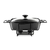 Piece, kotły  i płyty grzejne gastronomiczne - Naczynie z podgrzewaczem 1,4L Black - miniaturka - grafika 1