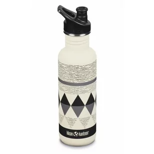 Klean Kanteen Klean Kanteen Classic Bottle 800ml with Sport Cap, beżowy/szary  2022 Bidony 1008928 - Shakery i bidony sportowe - miniaturka - grafika 1