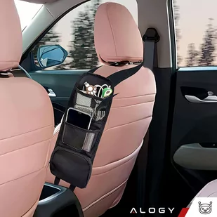 2x Organizer samochodowy boczny na bok fotel siedzenie do auta samochodu osłona Alogy Car czarny - Części i akcesoria do laptopów - miniaturka - grafika 11