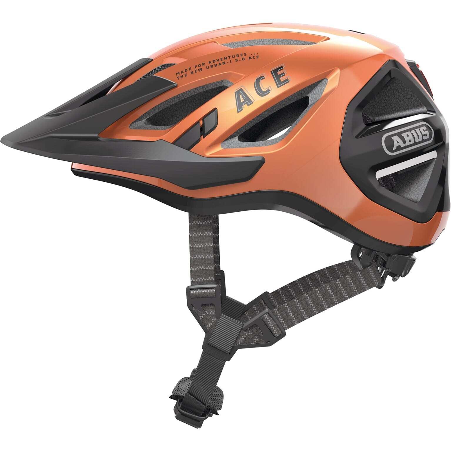 Kask rowerowy Abus Urban-I 3.0 ACE, dla dorosłych i młodzieży, M, złoty pomarańczowy AS