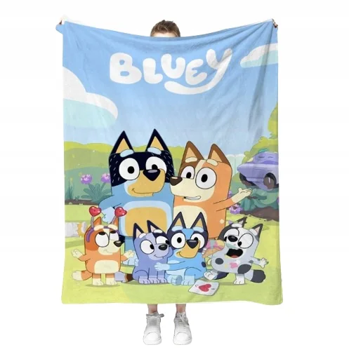 KOC DZIECIĘCY BINGO I BLUEY 150x200cm RÓŻNE WZORY / 400522