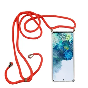 Samsung Galaxy etui na telefon komórkowy z łańcuszkiem smukłe etui na telefon komórkowy etui na przewód pasek, Do telefonu komórkowego: Samsung Galaxy S9+ / S9 Plus, Wybierz pasek: różowy - Etui i futerały do telefonów - miniaturka - grafika 1