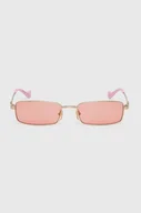 Okulary przeciwsłoneczne - Gucci okulary przeciwsłoneczne damskie kolor różowy GG1600S - miniaturka - grafika 1