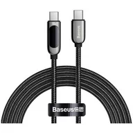 Kable USB - Baseus Display Fast Charging Kabel Type-C USB-C 5A 100W z wyświetlaczem Power Delivery Quick Charge 4.0 2m CATSK-C01 - miniaturka - grafika 1