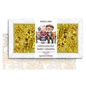 Czekolada - Czekolada Pistacjowa z Pistacjami na Dzień Babci i Dziadka (80g) - miniaturka - grafika 1