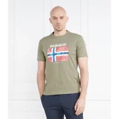Koszulki męskie - Napapijri T-shirt S-GUIRO | Regular Fit - miniaturka - grafika 1