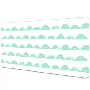 Mata na biurko Turkusowe pagórki 90x45 cm - Podkładki na biurko Mata na biurko Turkusowe pagórki 90x45 cm - Podkładki na biurko - miniaturka - grafika 1