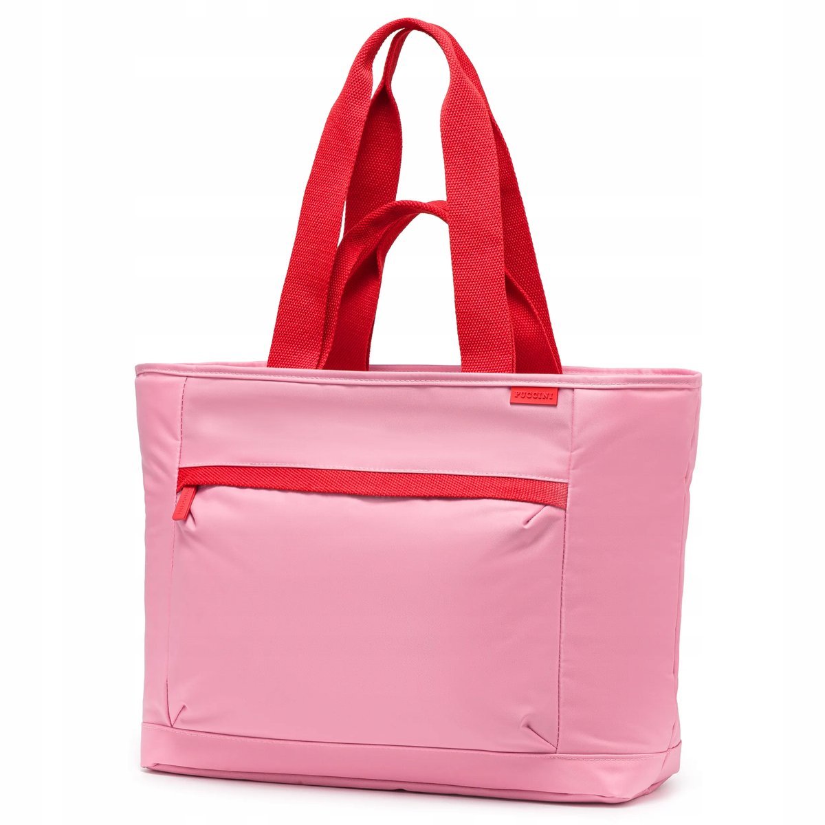 Torba tote z miejscem na laptopa różowa