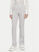 Spodnie damskie - Patrizia Pepe Spodnie materiałowe 8P0677 A6F5 S702 Szary Regular Fit - miniaturka - grafika 1