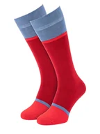 Skarpetki męskie - Remember Podkolanówki "Modell 14" w kolorze niebiesko-czerwonym - miniaturka - grafika 1