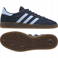 Buty sportowe męskie - Buty męskie sportowe adidas Handball Spezial BD7633 skórzane granatowe 45 - miniaturka - grafika 1