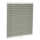 Rolety - Roleta plisowana 68 x 210 cm ciemnoszara Inspire - miniaturka - grafika 1