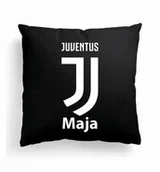 Poduszki dekoracyjne - Foto Poduszka Czarna Juventus Turyn Juve + IMIĘ - miniaturka - grafika 1