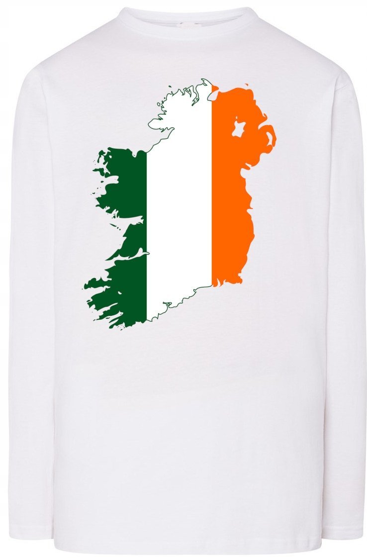 Irlandia Flaga Męska Bluza Longsleeve Nadruk R.XS